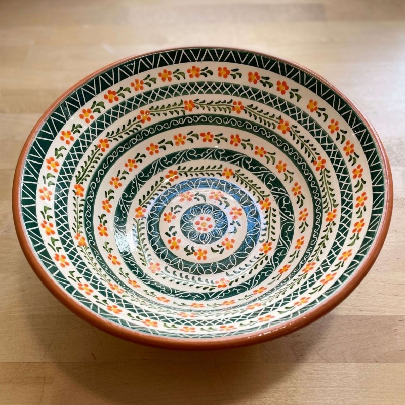 AZUL - A LOJA DA CERAMICA - Grand Saladier Flores